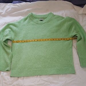 American Eagle Outfitters Light Green Crew Neck Sweater